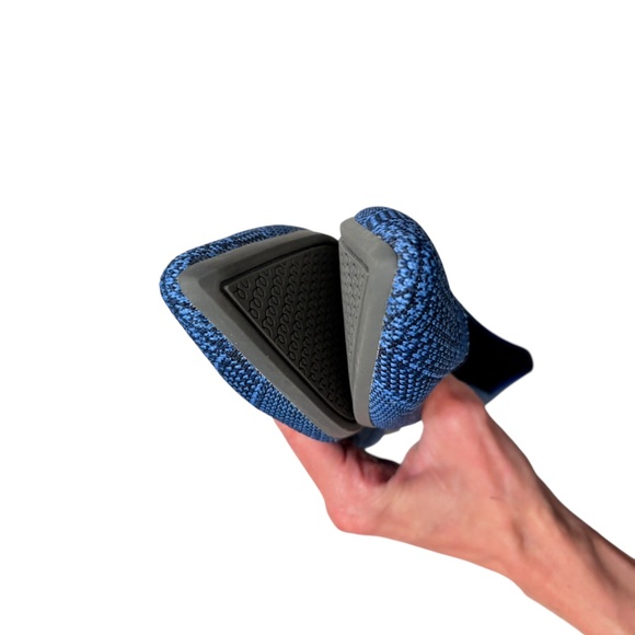 Rothy’s lapis blue python shoes rare 6.5 - Picture 7 of 8